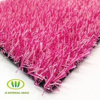 خاص رنگ ٹرف پنک سجاوٹ کے لئے مصنوعی گھاس