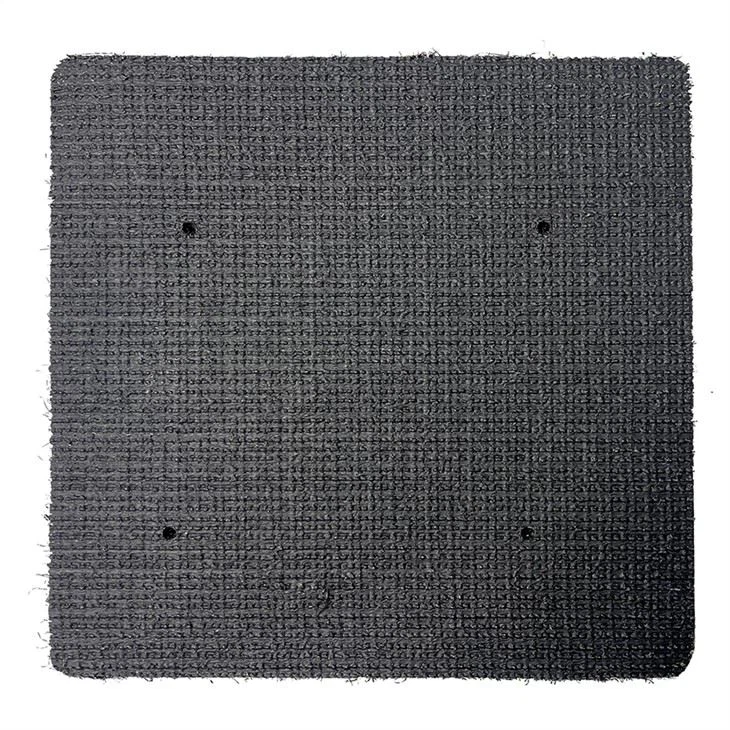 Black artificial lawn grass